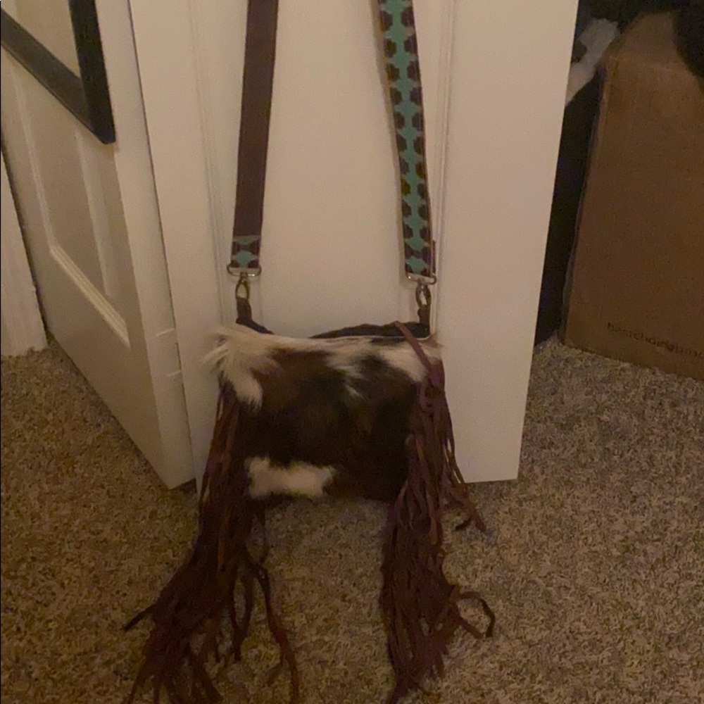 Holly Cow Couture Sling Shot Cowhide Crossbody